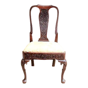 Antiques Mahogany Irish Chippendale Chair Ca. 1790