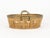 Wood Mid-Century Round Bowl or Centerpiece in Rattan and Brass, Italy, 1970s For Sale - Image 7 of 12