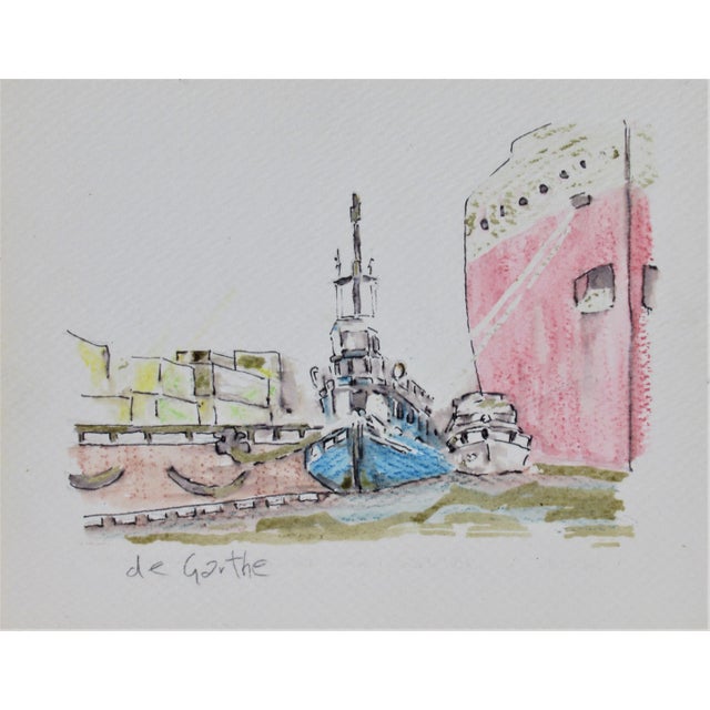 William De Garthe, Peggy's Cove, Nova Scotia Scenery, Circa 1950 For Sale