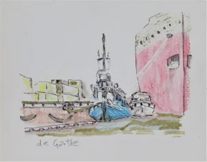 William De Garthe, Peggy's Cove, Nova Scotia Scenery, Circa 1950