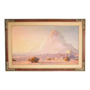 Large Desert Landscape Painting by John Hilton (1904-1983)
