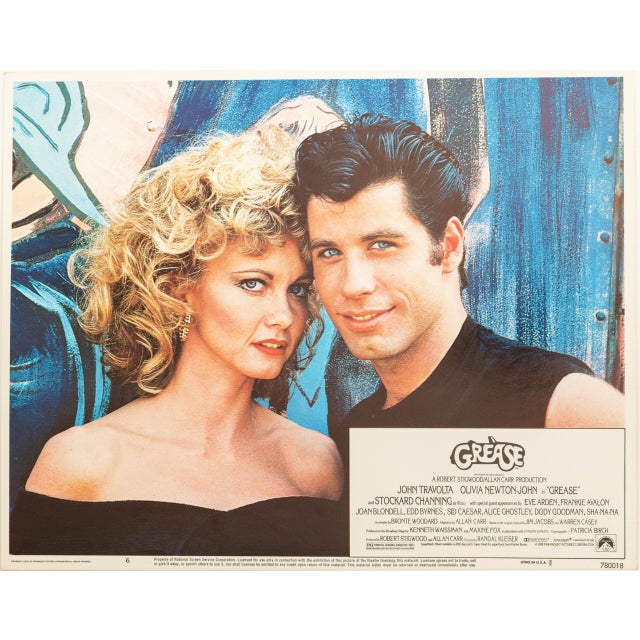 American 1970s Grease 1978 Vintage Lobby Card #1 For Sale - Image 3 of 3