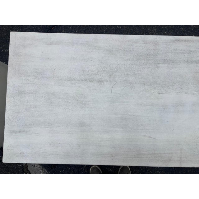 Pair of Chunky 2-Drawer Nightstands in Light Washed Wood For Sale - Image 4 of 9