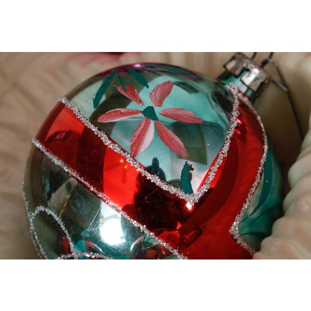 1960’s Glass Christmas Tree Bauble Ornaments For Sale - Image 9 of 9
