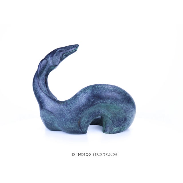 1980s Large Abstract Greyhound Dog Sculpture by Alexander Danel for Austin Productions, 1989 For Sale - Image 5 of 8