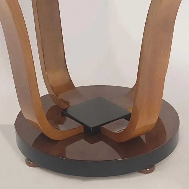 Wood Art Deco Salon Table, France, 1920s For Sale - Image 7 of 12