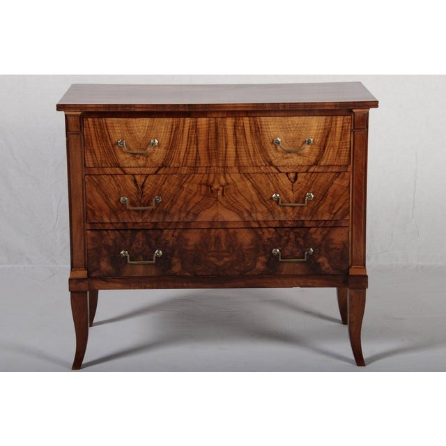 Brown Small Antique Biedermeier Chest of Drawers in Walnut, 1810 For Sale - Image 8 of 18