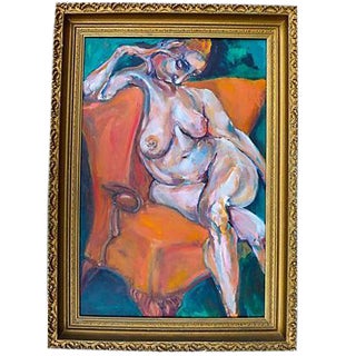 Contemporary Expressionist Nude Painting For Sale