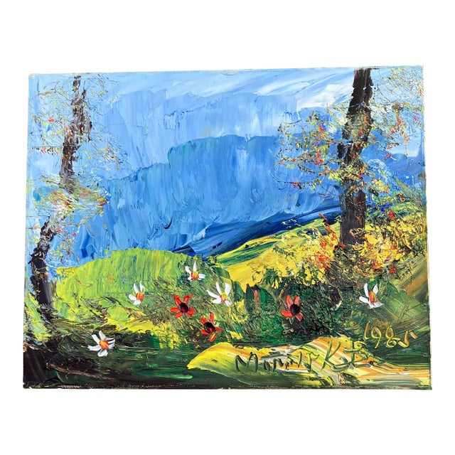 １９世紀　A.Carruthers Gould「Landscape」横　証明書付 19世紀 A. Carruthers Gould 油彩画「Landscape」横 - メルカリ