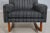 Black Mid Century Modern Upholstered Rocking Chair For Sale - Image 8 of 12