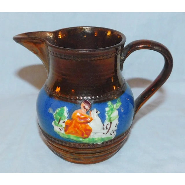 Early 20th Century Copper Lustre Creamer For Sale - Image 4 of 9