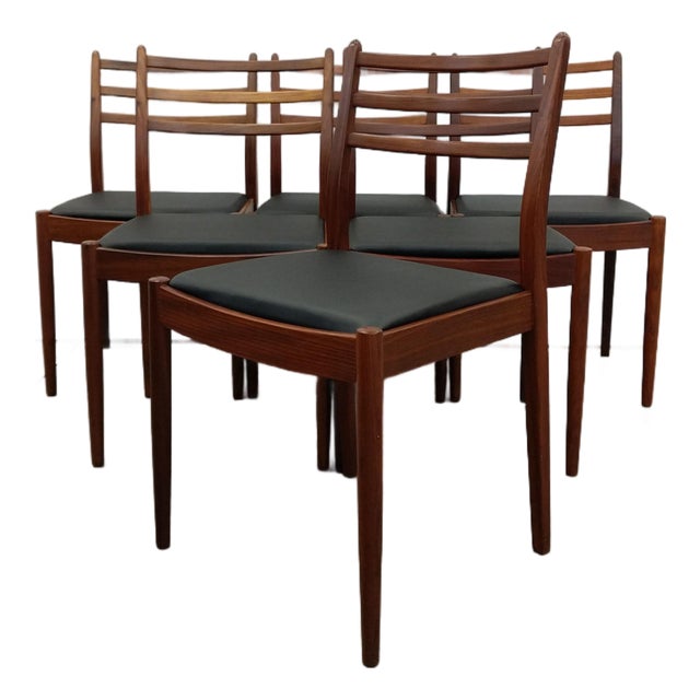 Set of 6 Vintage Mid Century Modern Dining Chairs by G Plan For Sale