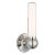 Thomas O'Brien for Visual Comfort Signature Jeffery Small Bath Sconce in Polished Nickel with White Glass For Sale