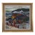 1950s Mid-Century Swedish Modernist Winter Townscape Oil Painting "Odenslund" by Bo Olsson Perman For Sale