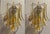 Murano Wall Sconces in Amber and Clear Glass, Set of 2 For Sale - Image 13 of 13