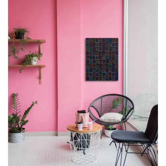 Textile "A Smaller Crowd Ii" Original Artwork by R Hunt For Sale - Image 7 of 8