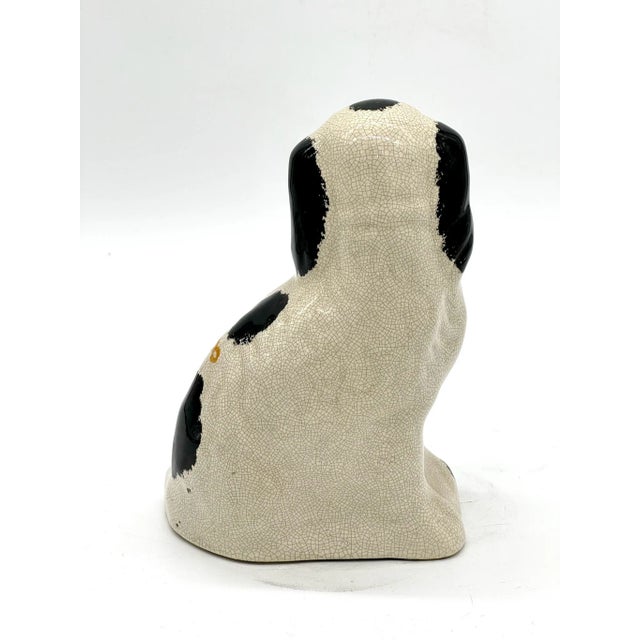 Fitz and Floyd Vintage Staffordshire King Charles Spaniel Dog Bookend Ceramic Figurines - Set of 2 For Sale - Image 4 of 6