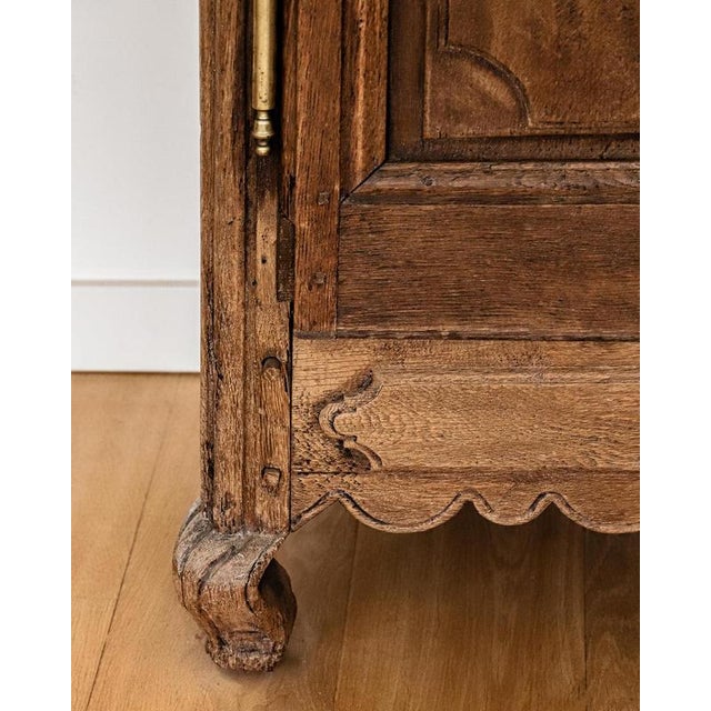 Brown Early 19th Century French Louis Xv Style Armoire or Wardrobe with Star Shaped Inlays For Sale - Image 8 of 14