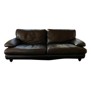 Roche Bobois Leather Sofa For Sale
