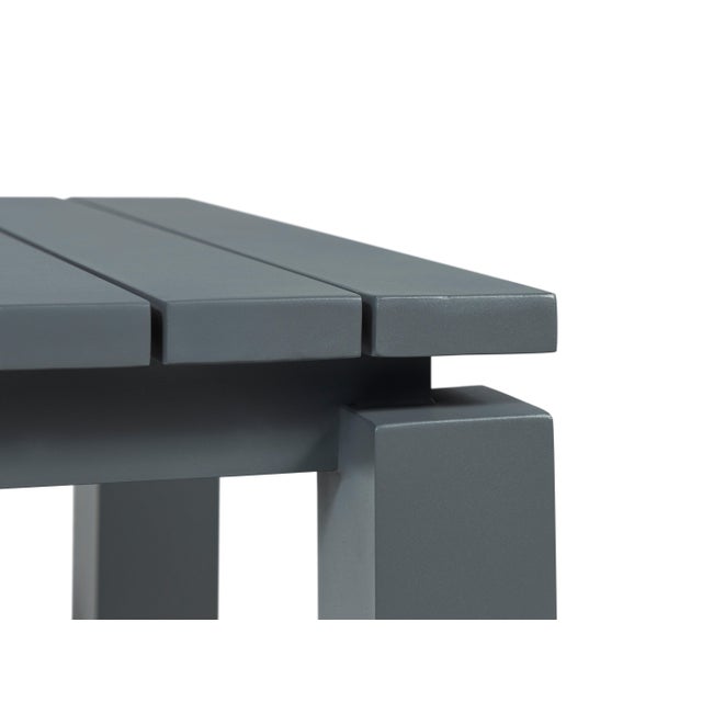 Metal Sardinia Outdoor Aluminum End Table - Gray For Sale - Image 7 of 7