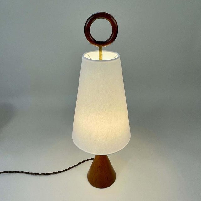 1960s Mid-Century Teak Table Lamp, Sweden, 1960s For Sale - Image 5 of 14