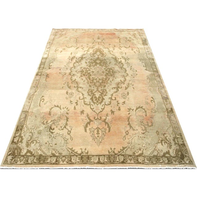 1960s 1960s Turkish Oushak Rug For Sale - Image 5 of 7