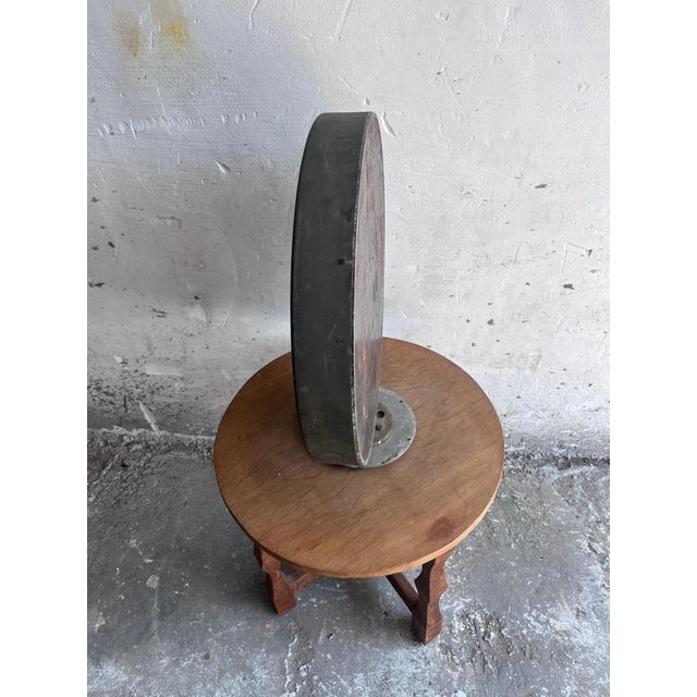 Large Mid-Century Industrial Pressure Gauge For Sale - Image 4 of 9