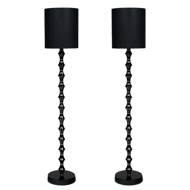 Murano Glass Floor Lamps by a Dona For Sale