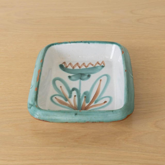French 1950s French Ceramic Flower Dish by Robert Picault, Vallauris For Sale - Image 3 of 12