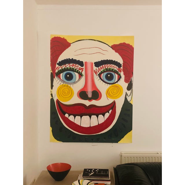 Rare signed prints by the Black American artist Frederick James Brown. This was one of a portfolio of four silkscreen...