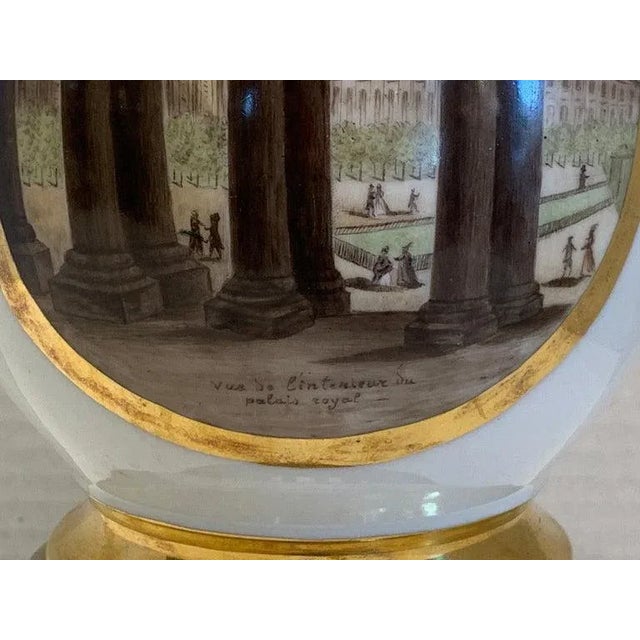 19th Century 19th Century Old Paris Topographical Coffee Pot, Now as a Lamp For Sale - Image 5 of 13