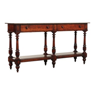 Henredon Regency Style 'Acquisitions' Mahogany Granite Top Sideboard For Sale