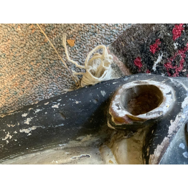 19th Century Antique Standing Santos Figure Wood Carved For Sale - Image 15 of 15