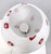 Vintage Floor Lamp with Encased Glass Shade with Red Geometrical Motifs, Italy, 1950s For Sale - Image 9 of 15