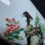 Ceramic Vintage Famille Rose Porcelain Vase – 8.7" Bird & Flower Bottle Vase With Calligraphy For Sale - Image 7 of 9