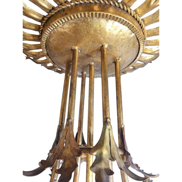 Regency Style Chandelier, 1950s For Sale - Image 9 of 10