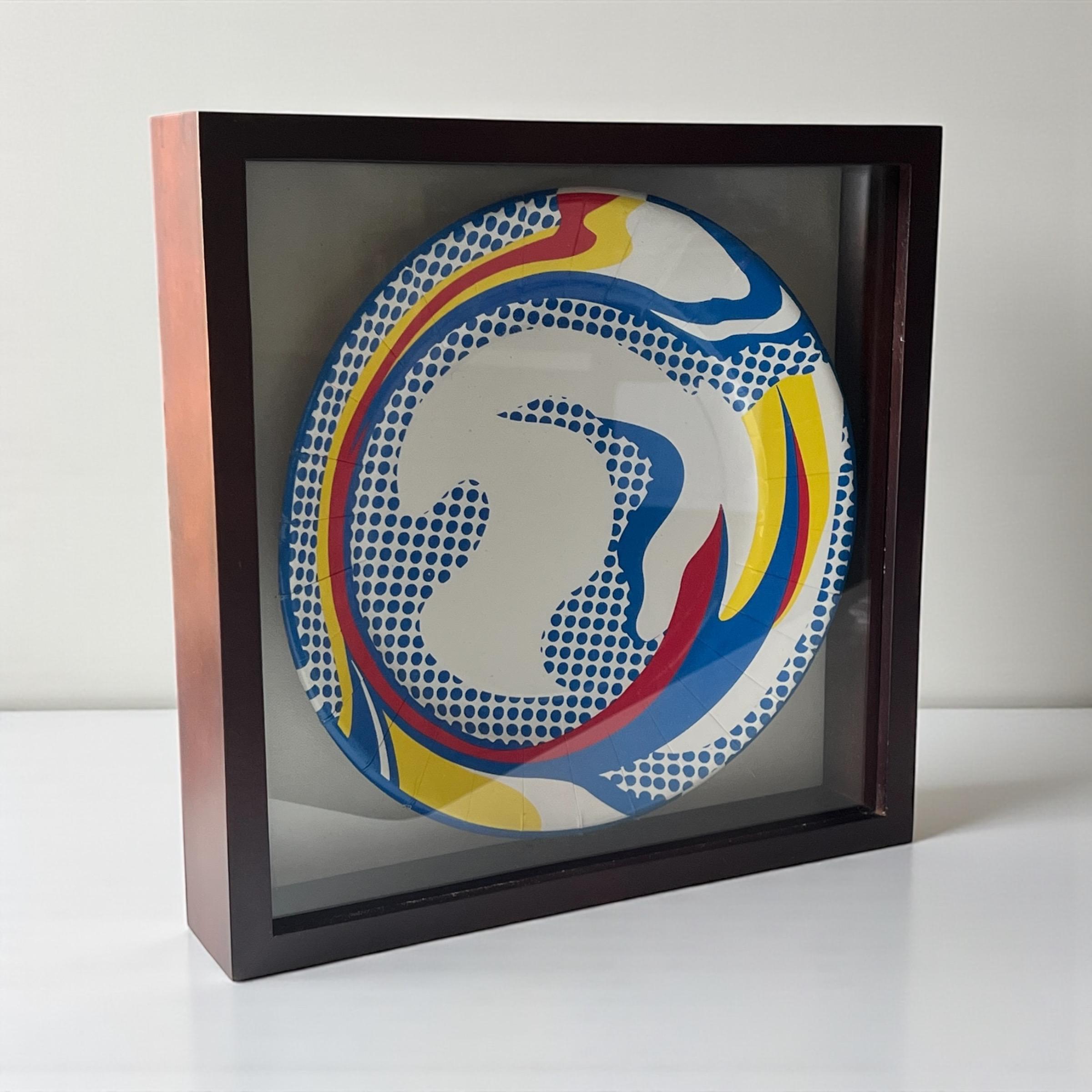 Framed 1969 Roy Lichtenstein Limited Edition Pop Art Paper Plate