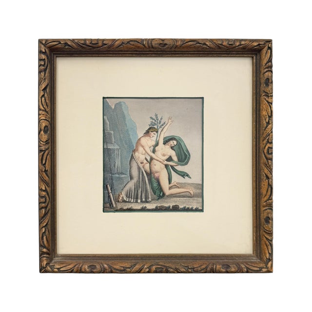 Rare Collection of Four Pompeiian Erotic Etchings by Auguste