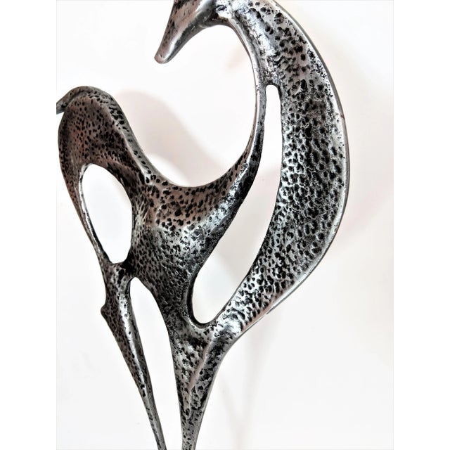 Metal 1980s Curtis Jere Metal Reindeer Sculpture For Sale - Image 7 of 13