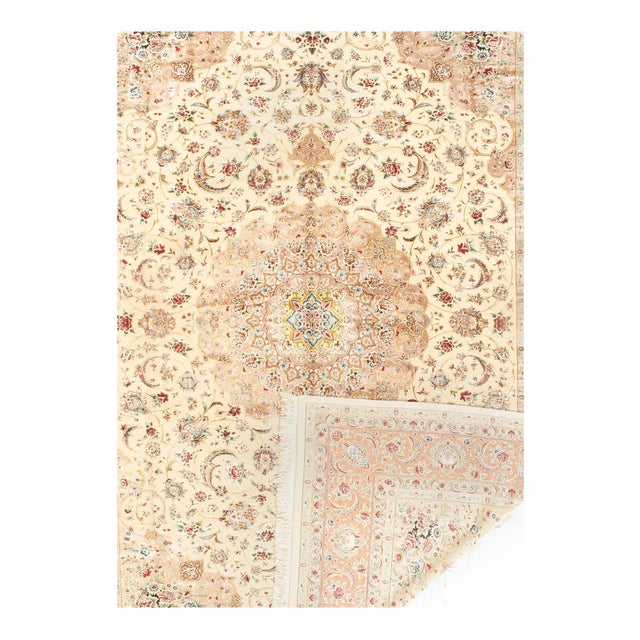 Traditional Pasargad DC Exquisite Design Paris Palace Fine Power Loom V.Silk Rug For Sale - Image 3 of 3