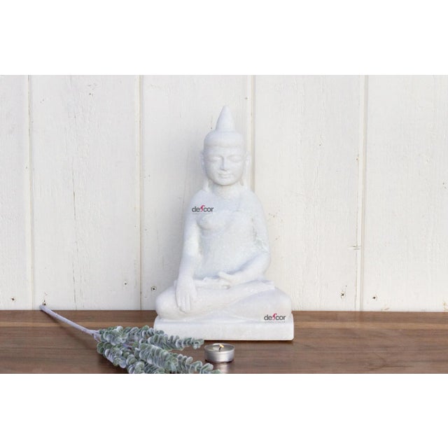 Shan Style Burmese White Buddha For Sale - Image 10 of 11