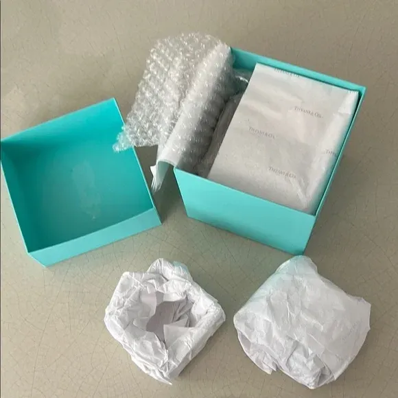 Tiffany & Co. Crystal Box With Frosted Bow - NWT | Chairish