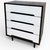 Wood Mid-Century Chest of 4 Drawers by Sylvia Reid for Stag For Sale - Image 7 of 7