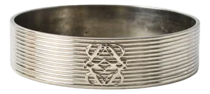 Silver Plated Wine Bottle Coaster from Loewe, 1980s