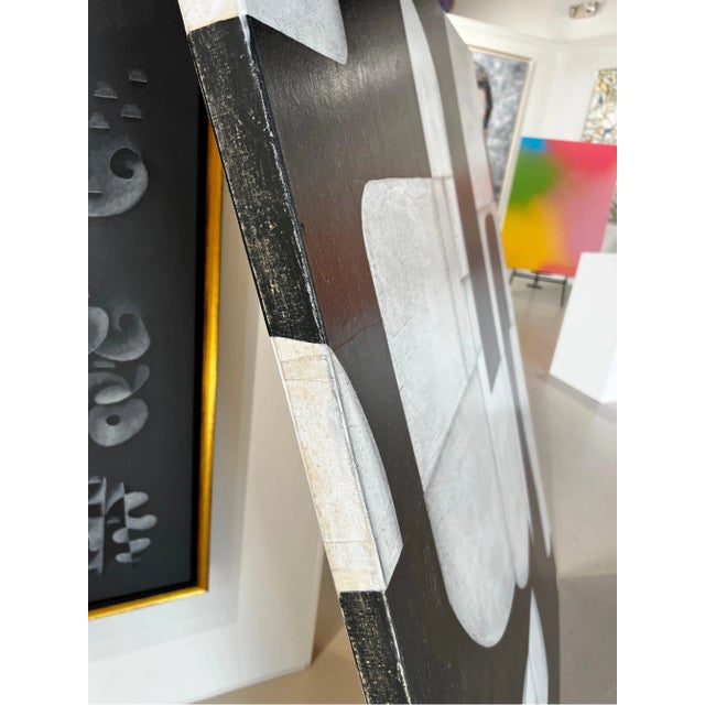 Off-white Cecil Touchon, Original Painting on Canvas Titled: "PDP 888” 2017 For Sale - Image 8 of 8