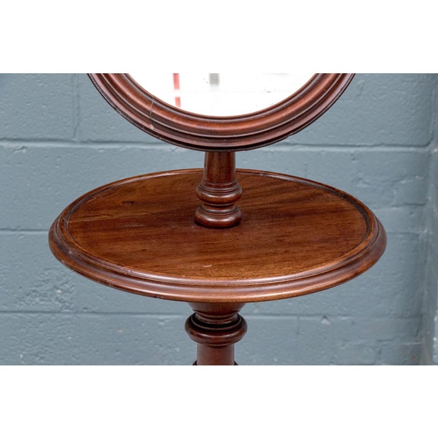 Victorian 19th-Century Victorian Mahogany Mirrored Shaving Stand For Sale - Image 3 of 10