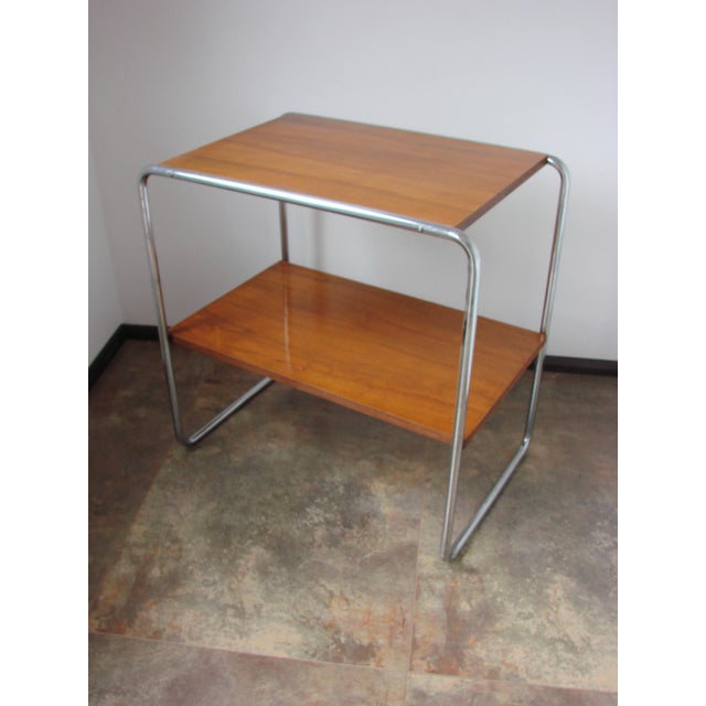 Bauhaus B12 Side Table by Marcel Breuer for Thonet, Czechoslovakia, 1930s For Sale - Image 15 of 16