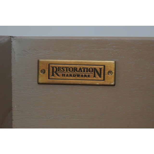 Pair Restoration Hardware Weathered Wood Rustic Nightstands For Sale - Image 11 of 12