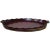Large George III Oval Mahogany Tray With Fluted Edge For Sale