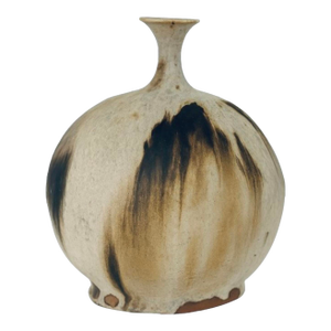 1970s Gaynor Signed Studio Pottery Vessel — Organic Flame Marked Sculpture